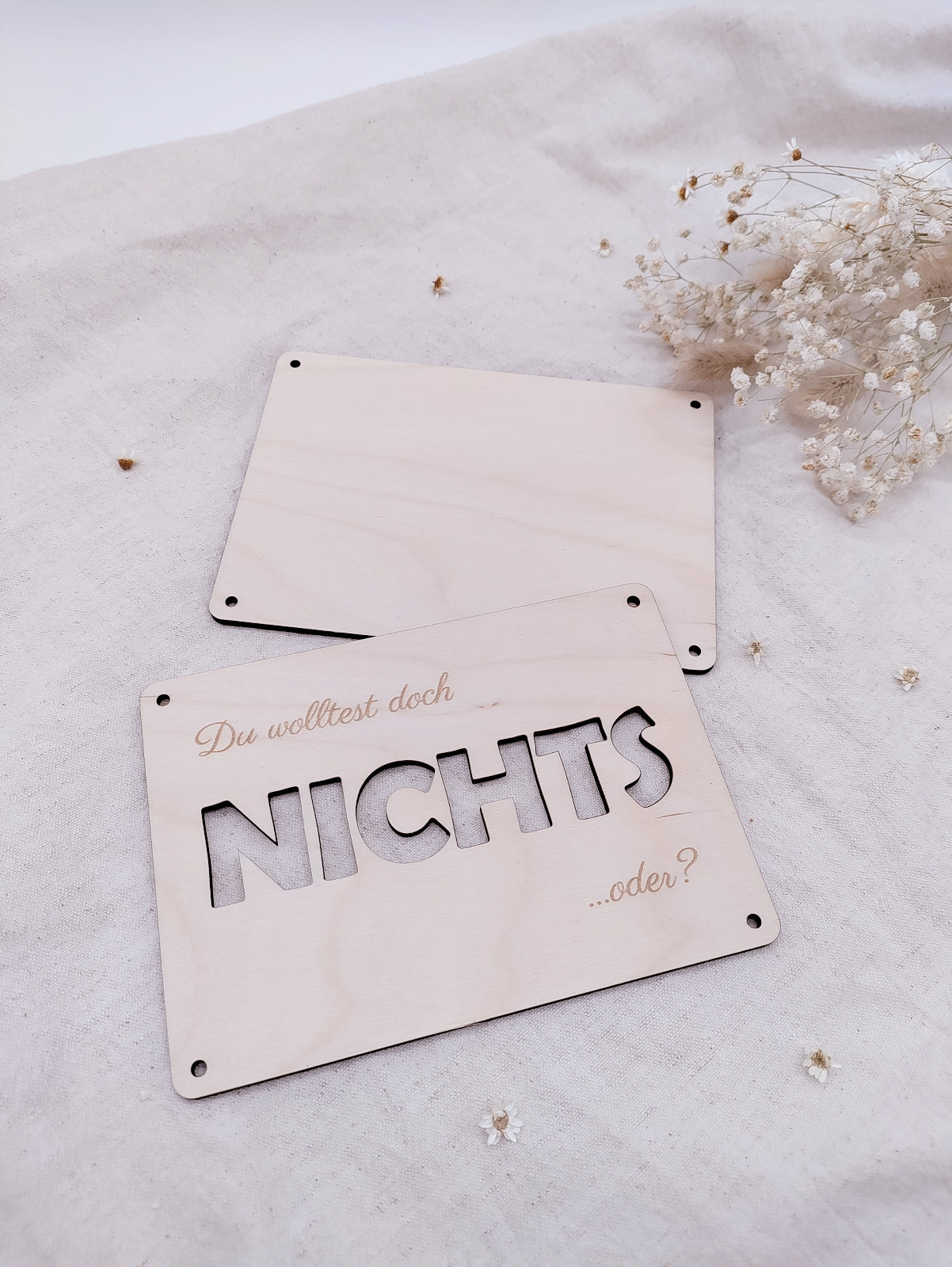 Du wolltest doch nichts oder?