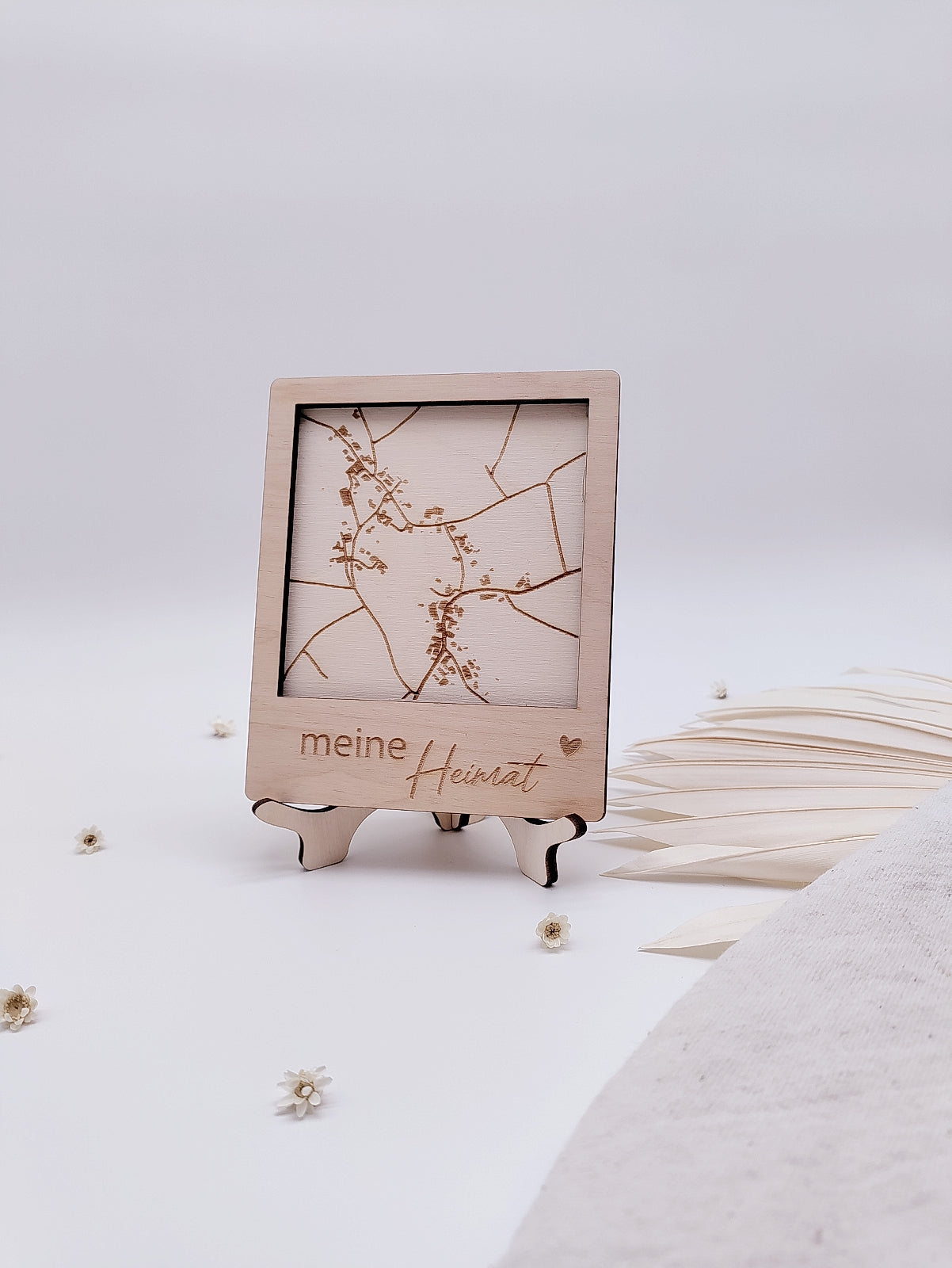 Geschenke aus Ulm – Dein Lieblingsort als Landkarte im Polaroid-Rahmen