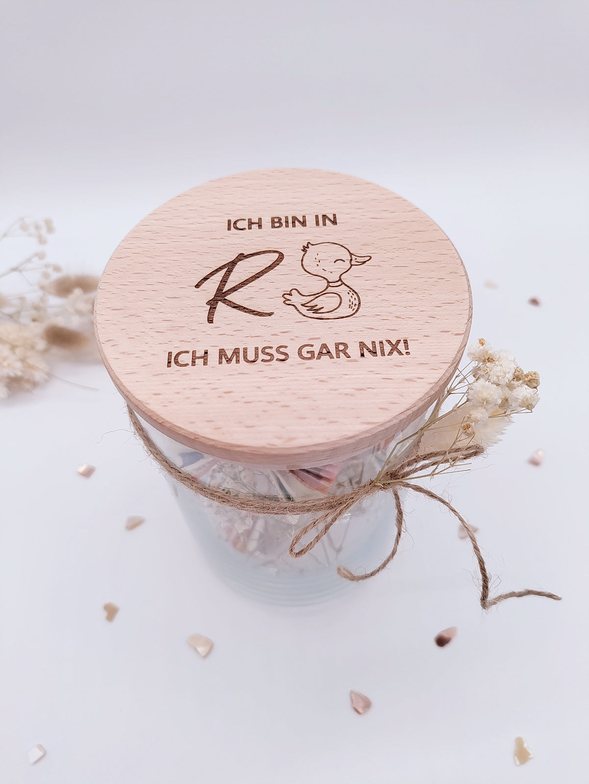Ich bin in Rente ich muss gar nix! Vorratsglas für den Ruhestand Geschenk zur Rente