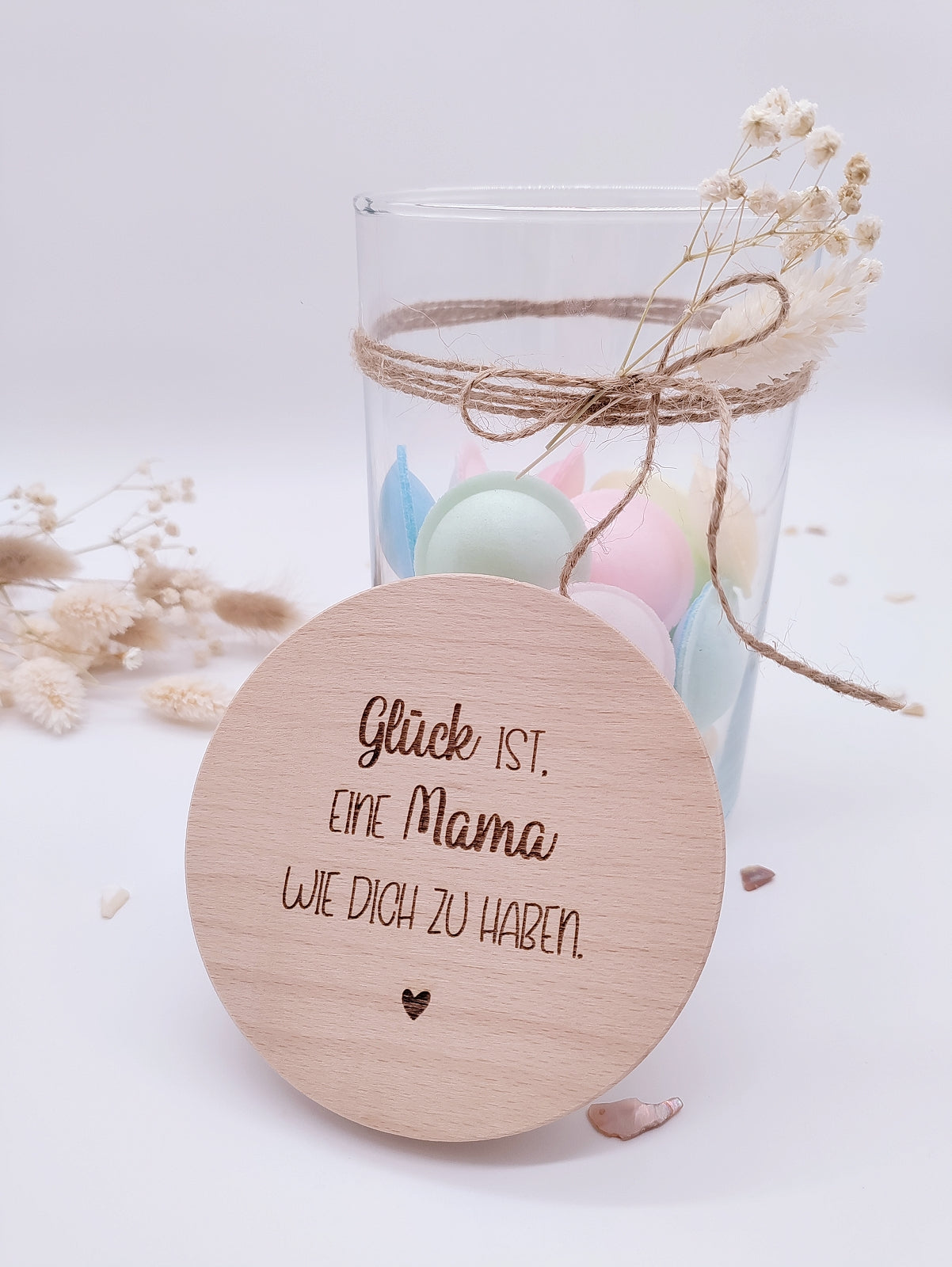 Glück ist eine Mama wie dich zu haben. Praktisches Muttertag Geschenk, bestes Muttertagsgeschenk