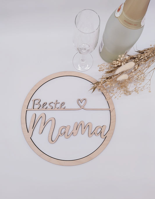 Türschild Beste Mama aus Holz