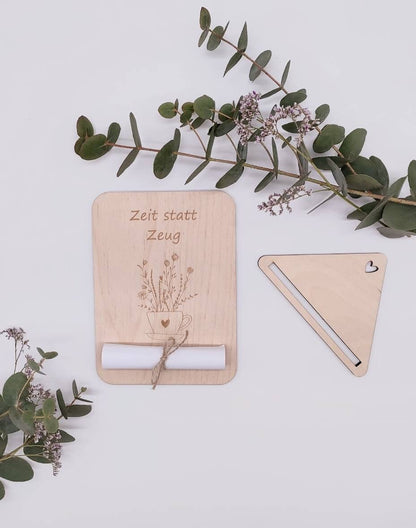 Gutschein Verpackung aus Holz