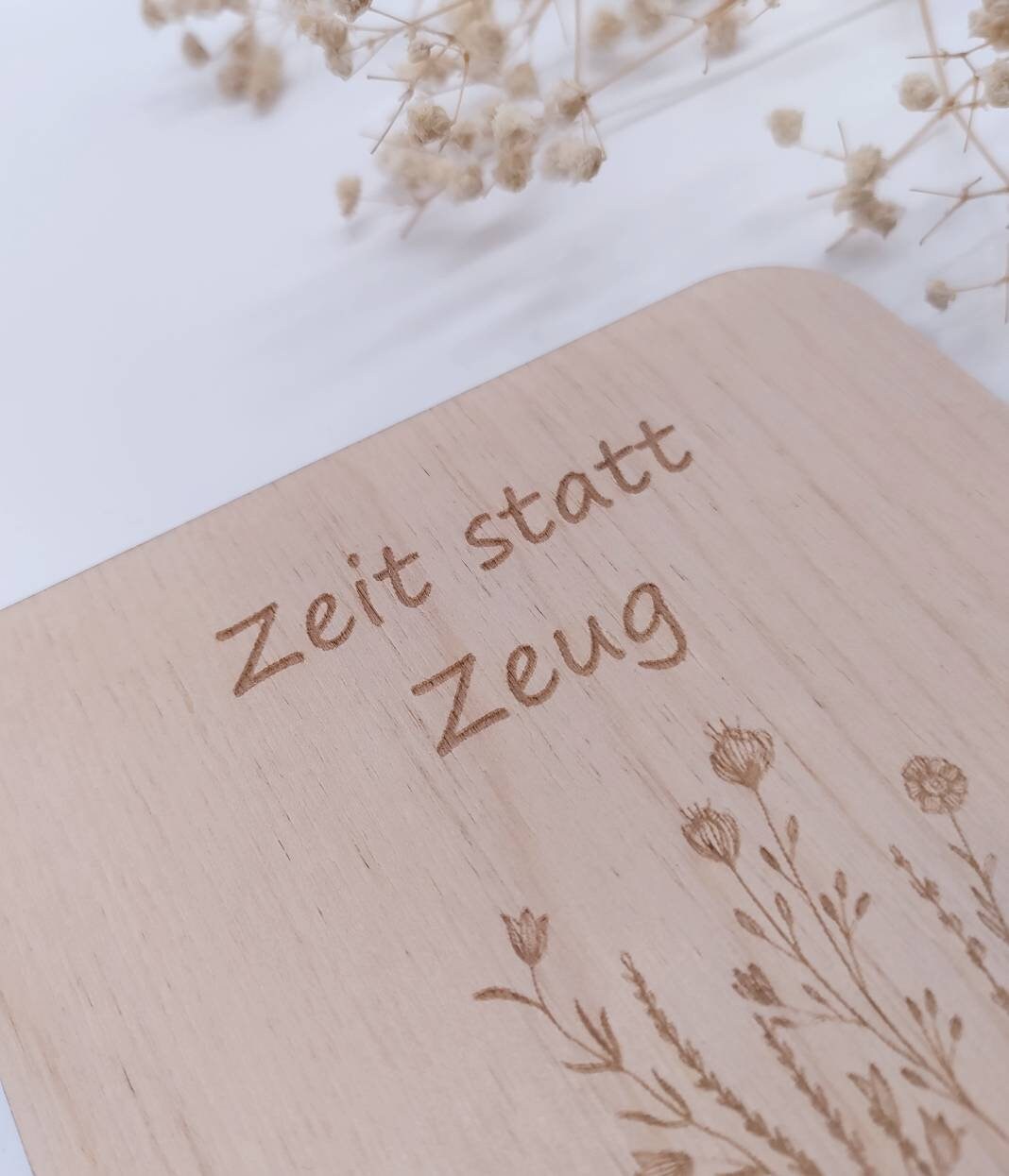 Gutschein Verpackung aus Holz