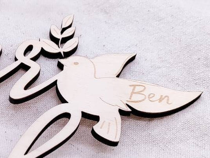 Cake Topper zur Taufe mit Personalisierung