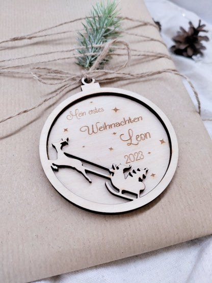 Christbaumanhänger Mein erstes Weihnachten